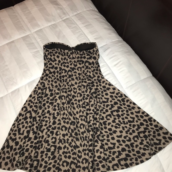 Victoria’s Secret Leopard strapless dress XS 34A - Picture 4 of 6